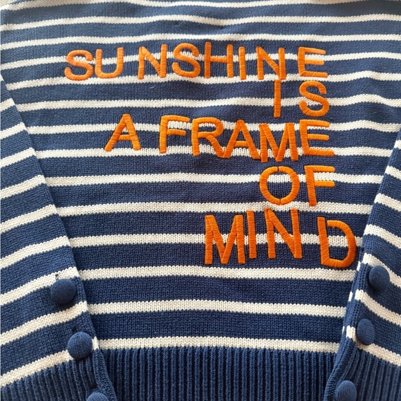 Kerri Rosenthal new Blue Striped Sweater - Picture 3 of 5